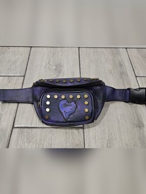 Disney Descendants Evie Iridescent Purple Waist Bag with Gold Stud Accents
